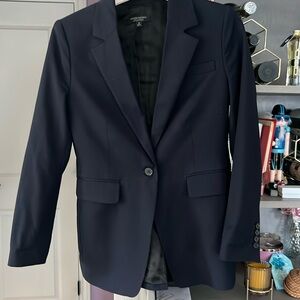Banana Republic Siena navy blue one-button blazer size 4